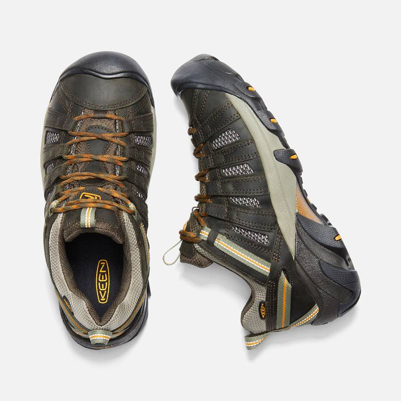 Keen Voyageur Wanderschuhe Herren DE-51890 Black Olive/Inca Gold - Keen Herrenschuhe Olivgrün / Gold